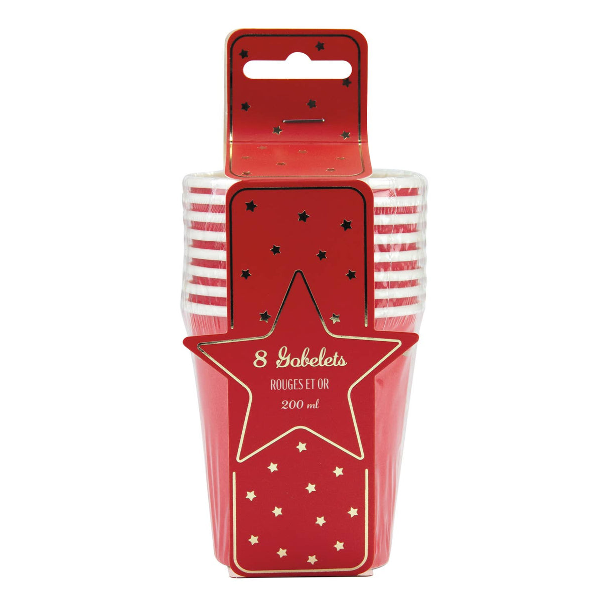Vasos rojos- pack 8 uds.