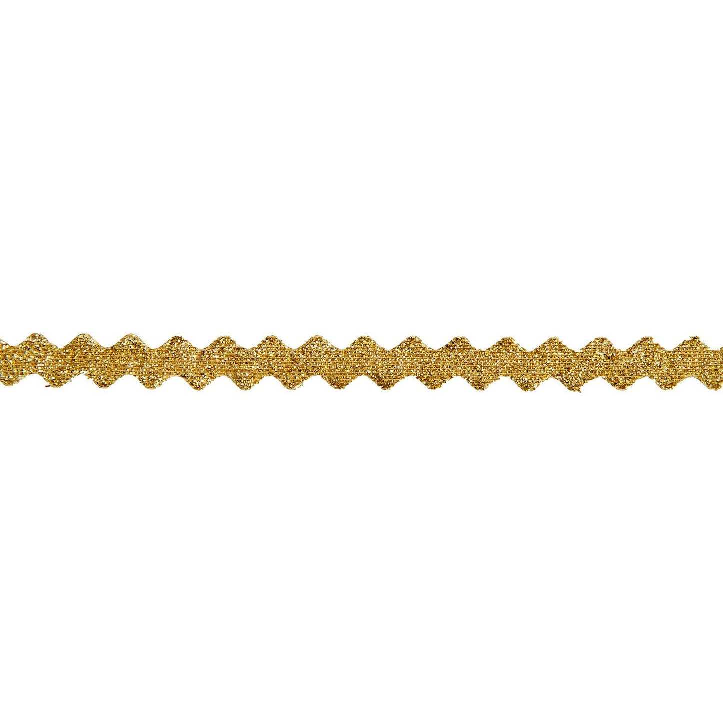 Cinta purpurina ondulada dorada