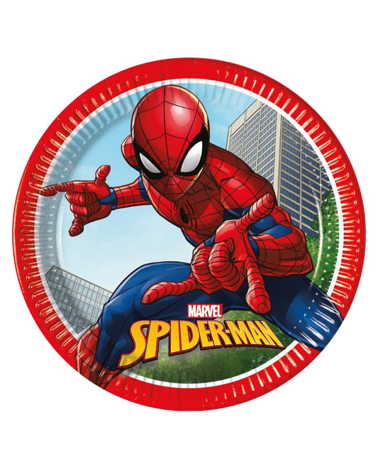 Platos medianos Spiderman - pack 8 uds.