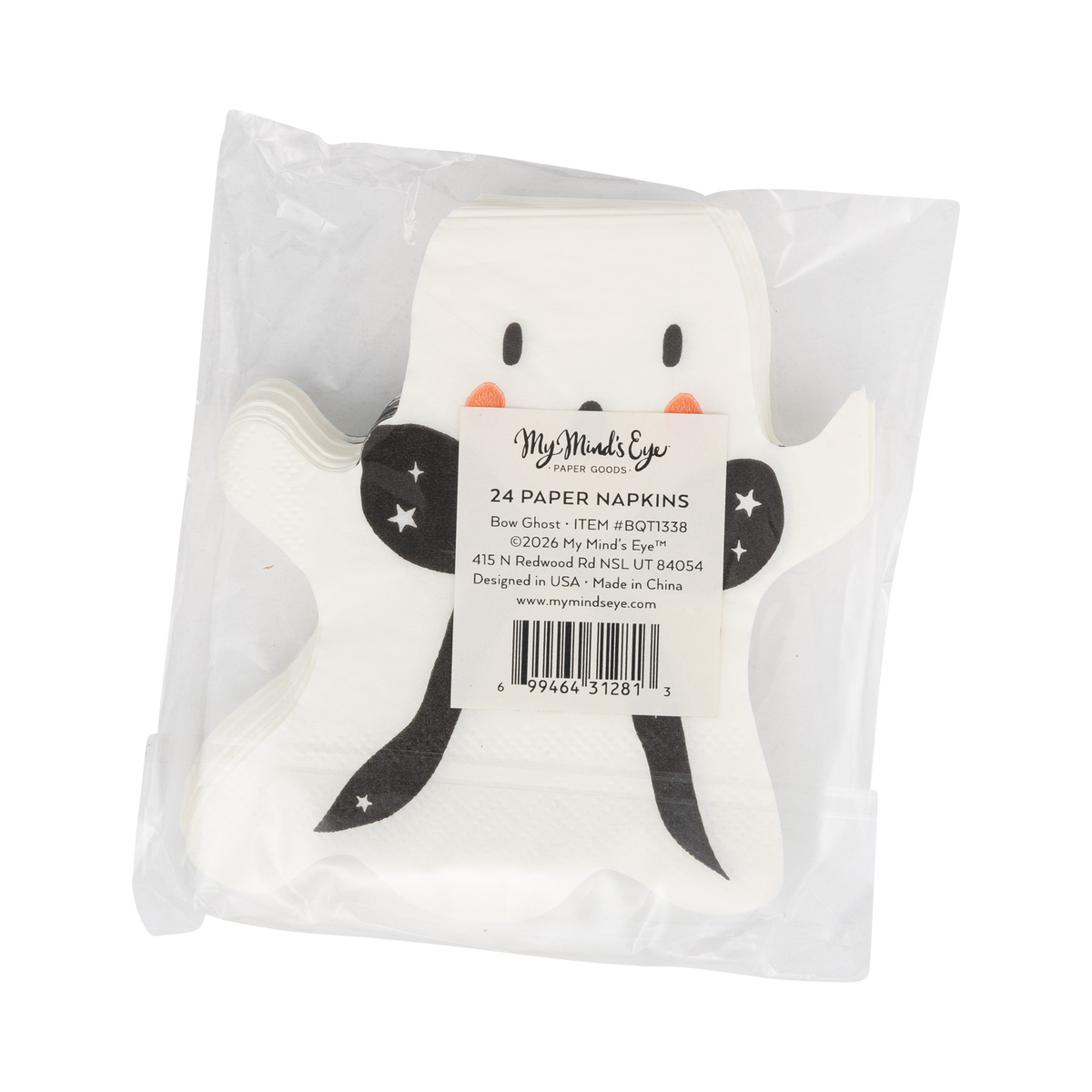 Servilletas con forma de fantasma- pack 24 uds.