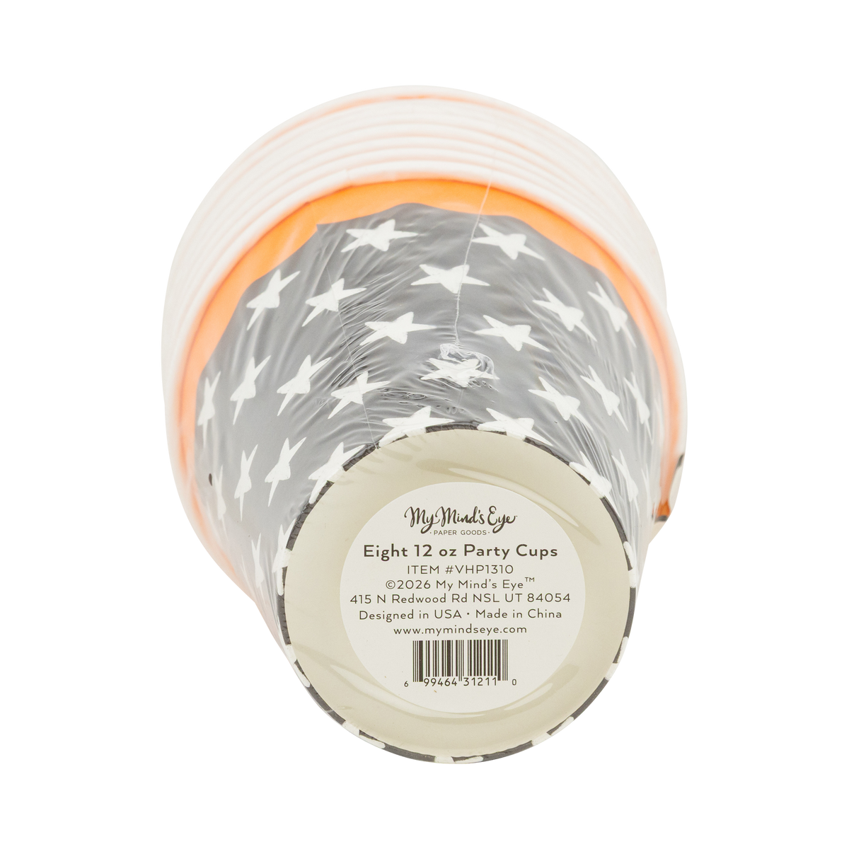 Vaso de estrellas Halloween- pack 8 uds.