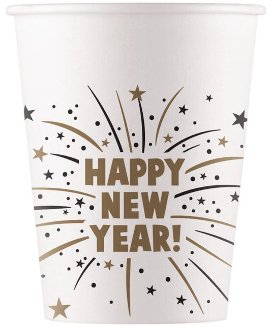 Vasos -Happy New Year- pack 8 uds.