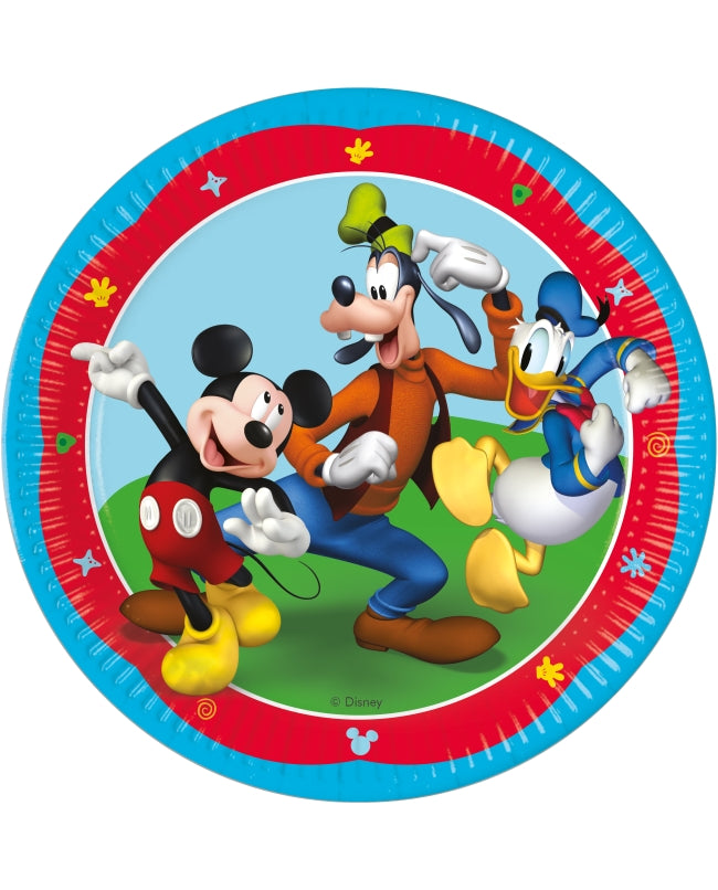 Platos Mickey Mouse grandes - pack 8 uds