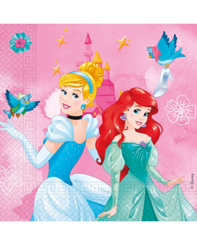 Servilletas Princesas Disney grande - pack 20 uds.