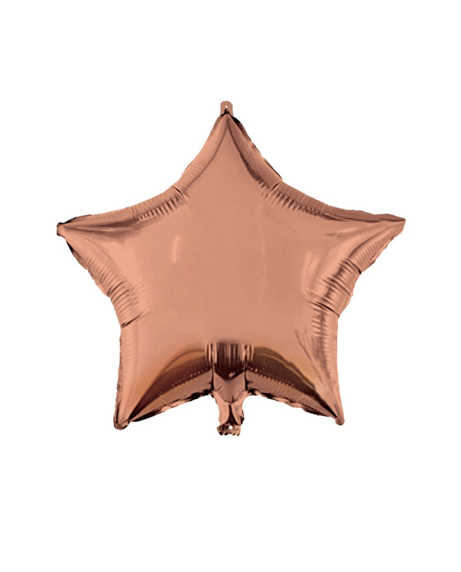 Globo foil estrella pequeña oro rosa