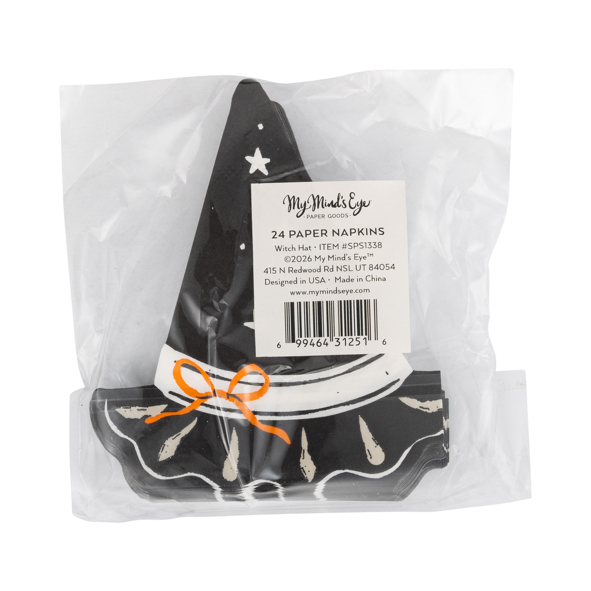 Servilleta de sombrero de bruja- pack 24 uds.
