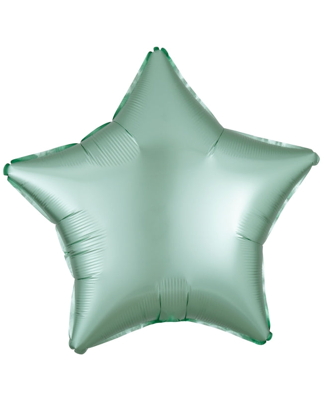 Globo foil estrella verde menta satinada