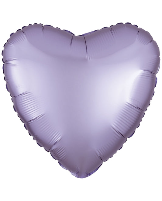 Globo foil corazón pequeño lila pastel