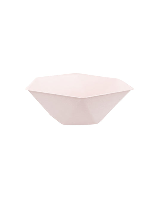 Bowl rosa desechable hexagonal – Pack 6 uds.