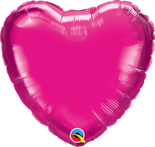 Globo foil corazón pequeño fucsia