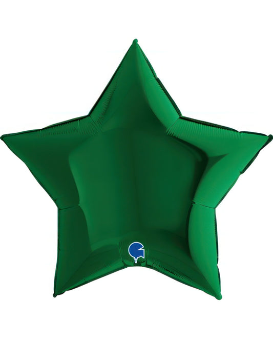Globo foil estrella verde grande