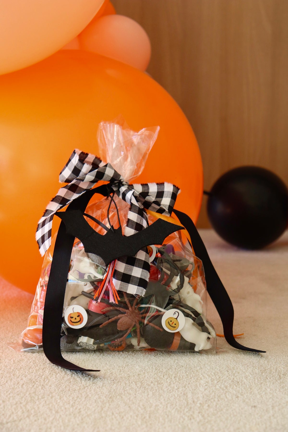 Bolsa de chuches y juguetes Halloween
