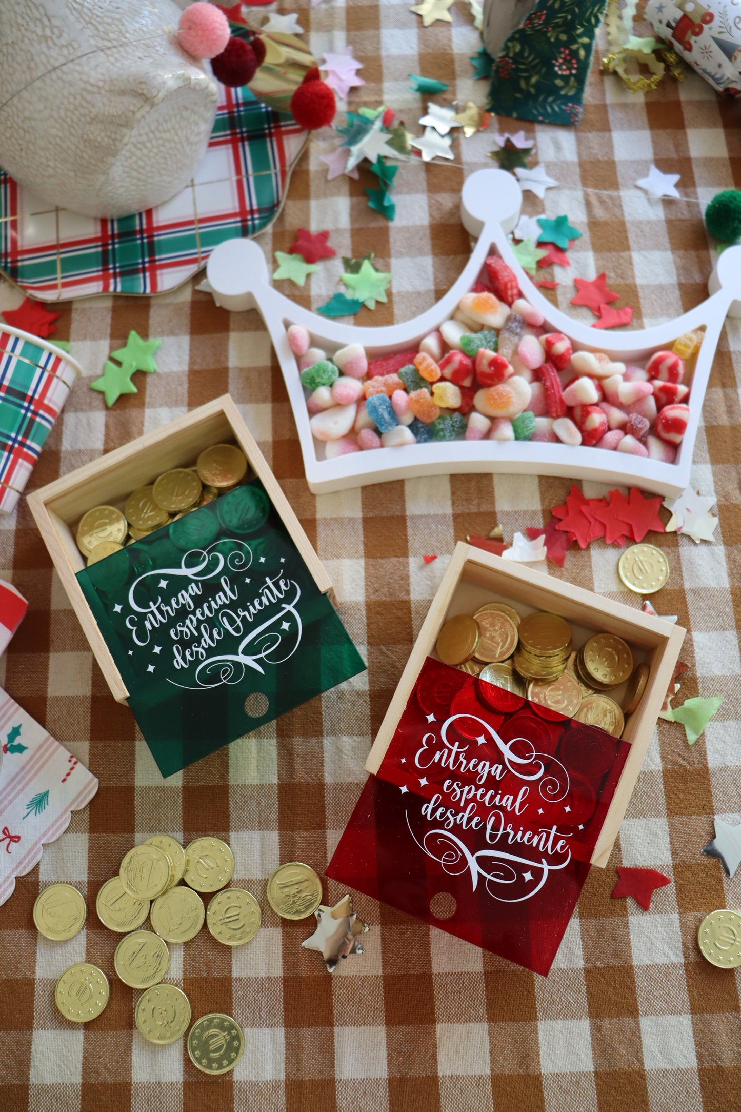 Caja de monedas de chocolate - Entrega Especial desde Oriente-