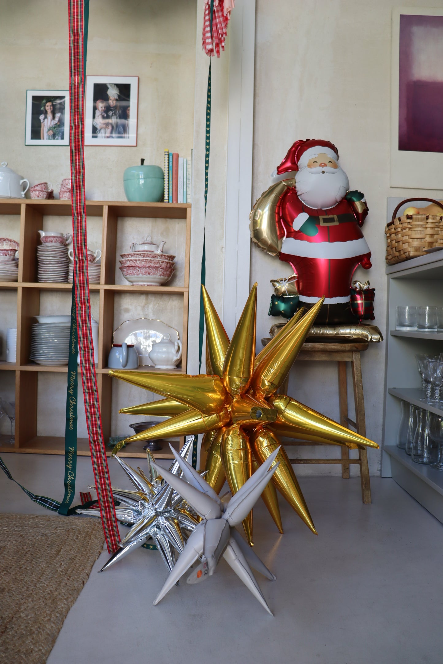 Cinta de tela cuadros roja