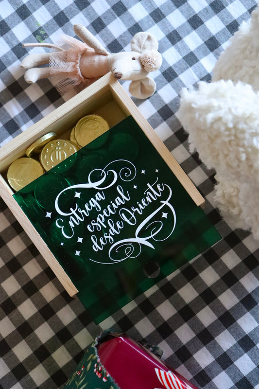 Caja de monedas de chocolate - Entrega Especial desde Oriente-