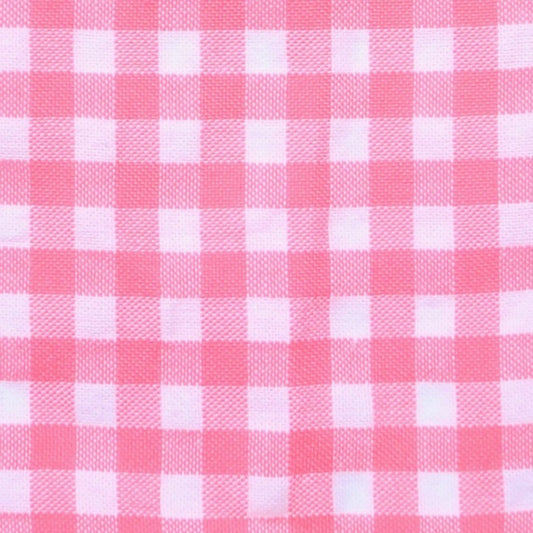 Lazo de tela Vichy rosa fluor