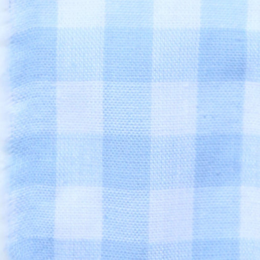Lazo de tela Vichy Azul