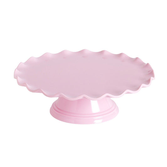 Pie de Tarta rosa ondulado