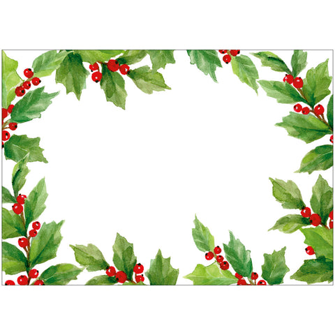 Etiqueta adhesiva de regalo Acebo- pack 12 uds.