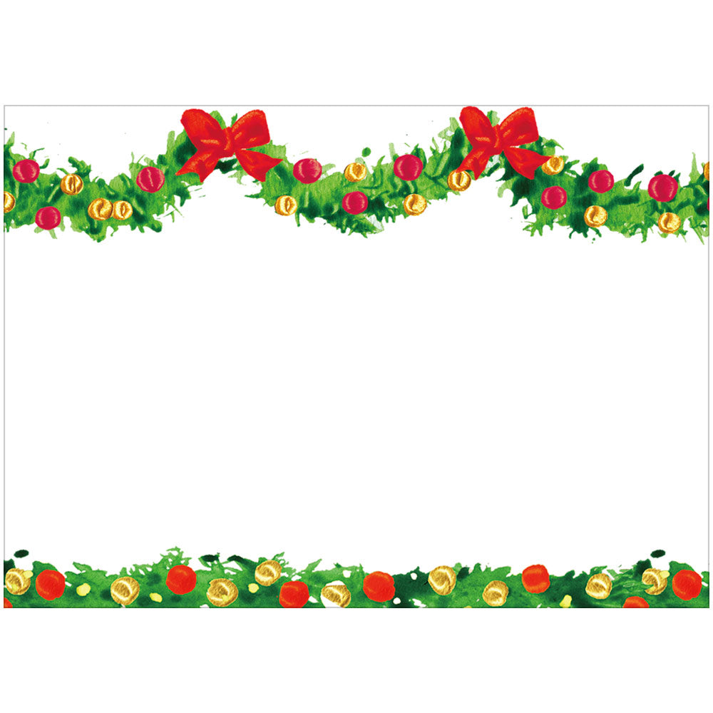 Etiqueta adhesiva de regalo guirnalda Navidad- pack 12 uds.