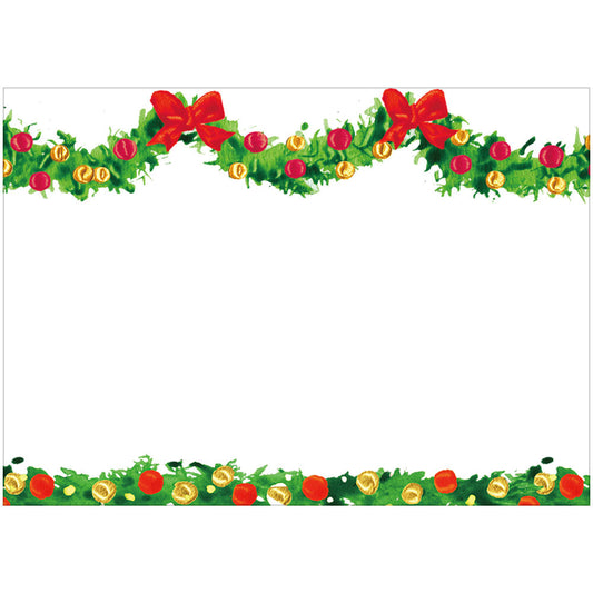 Etiqueta adhesiva de regalo guirnalda Navidad- pack 12 uds.