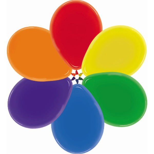 Globo de látex multicolor - pack 12 uds.