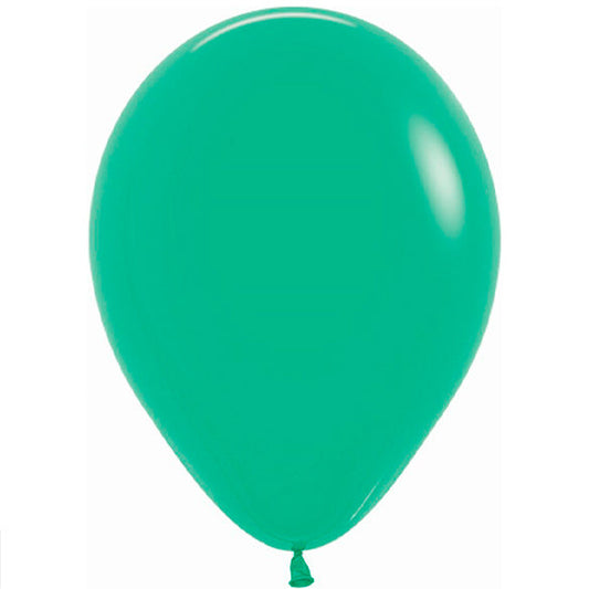 Globo de látex verde - pack 12 uds.