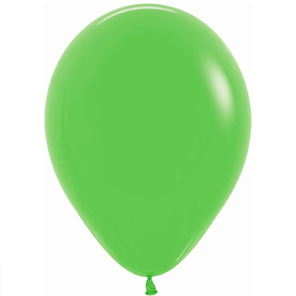 Globo de látex verde lima - pack 12 uds.