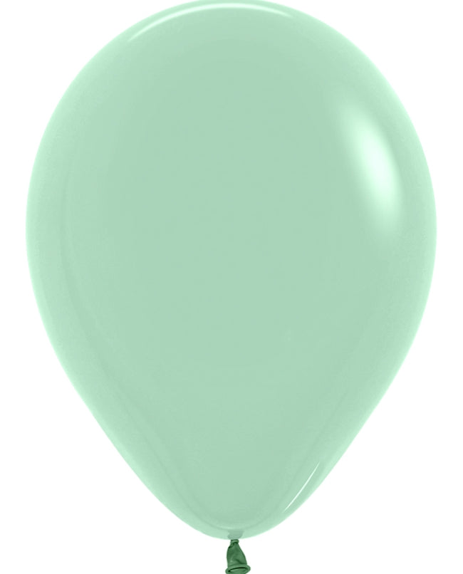 Globo de látex verde té- pack 50 uds.