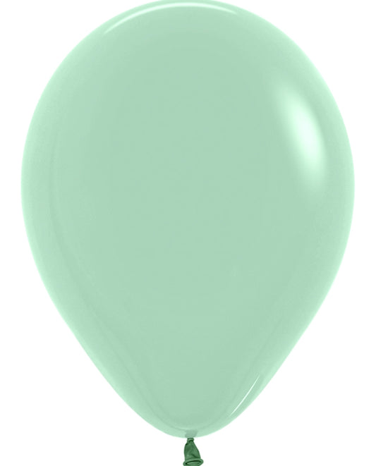 Globo de látex verde té- pack 50 uds.