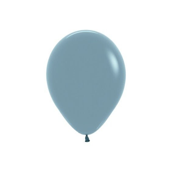 Globo de látex azul empolvado- pack 12 uds.