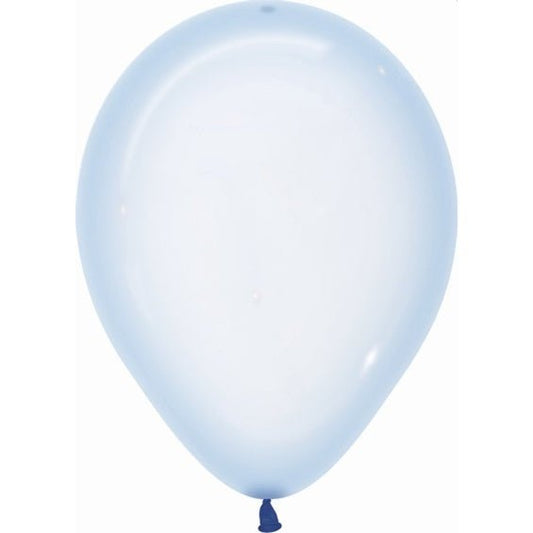 Globo de látex azul cristal- pack 50 uds.