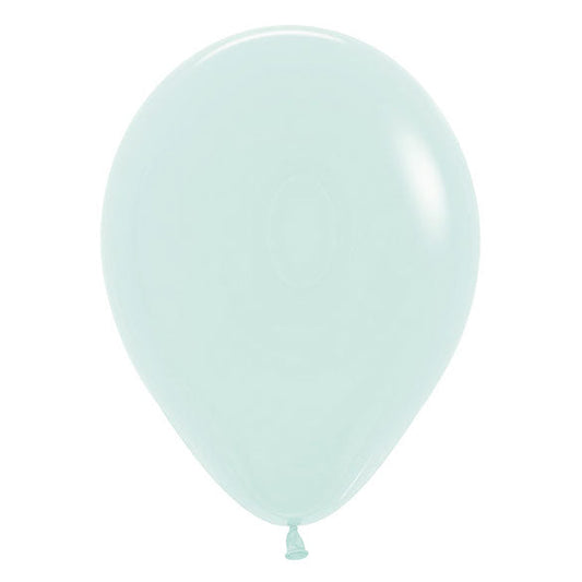 Globo de látex verde pastel - pack 50 uds.