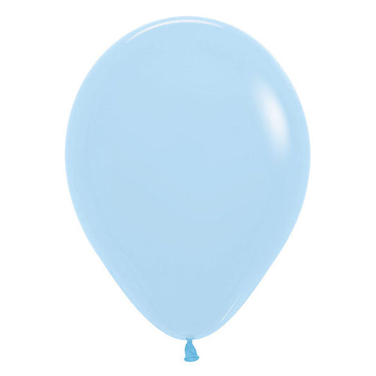 Globo de látex celeste  pastel -  pack 50 uds.