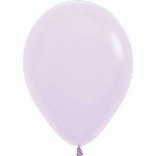 Globo de látex lila pastel -  pack 12 uds.