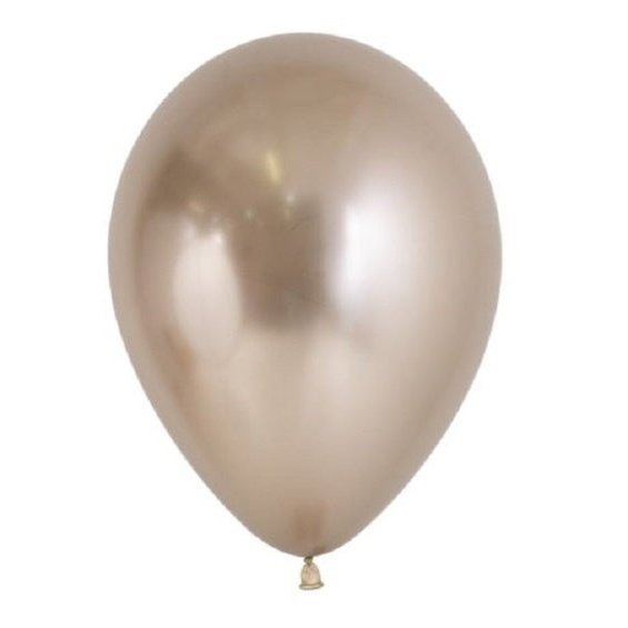 Globo de látex champagne reflex- pack 50 uds.