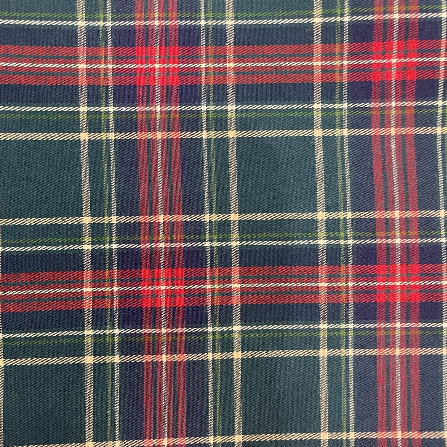 Lazo de tela tartan fondo verde