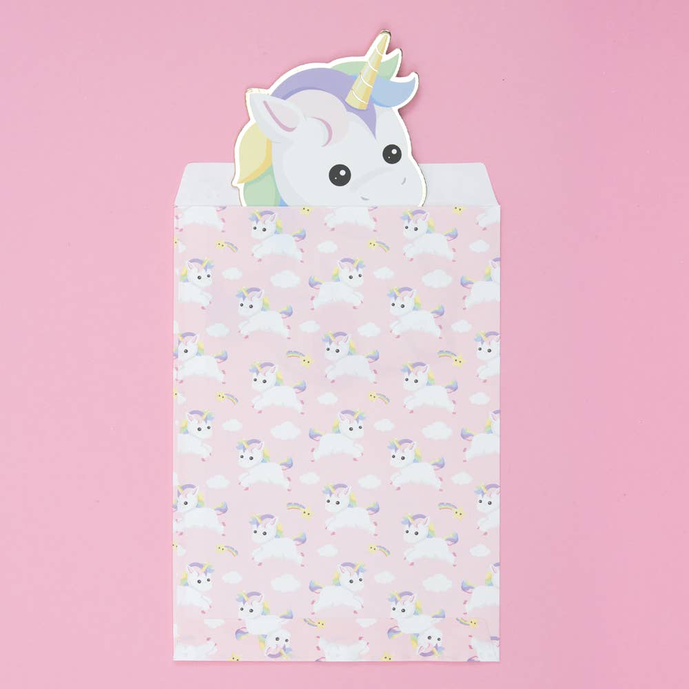 Bolsas de papel unicornios- pack 8 uds.