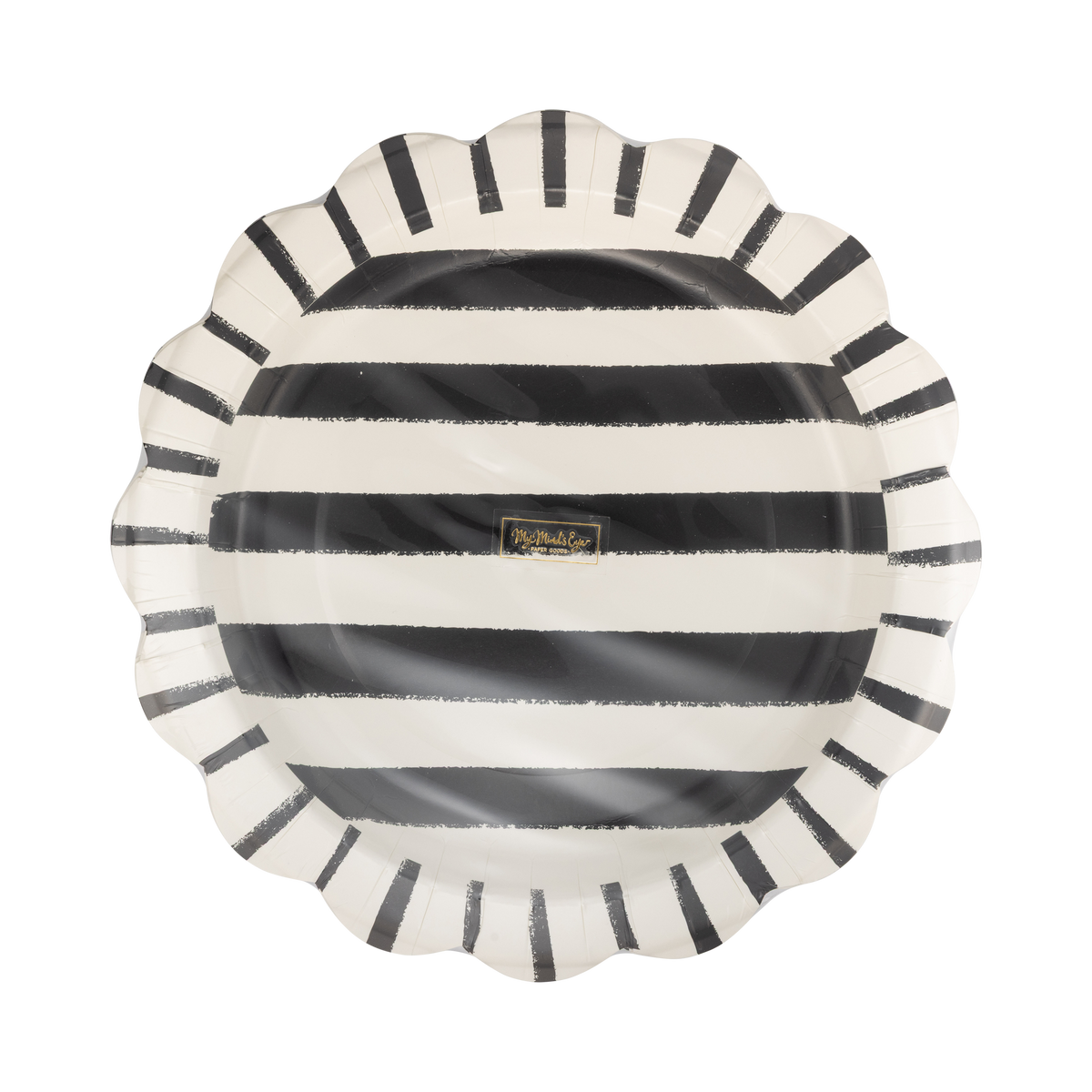Plato de Rayas garabateadas de Halloween- pack 8 uds.