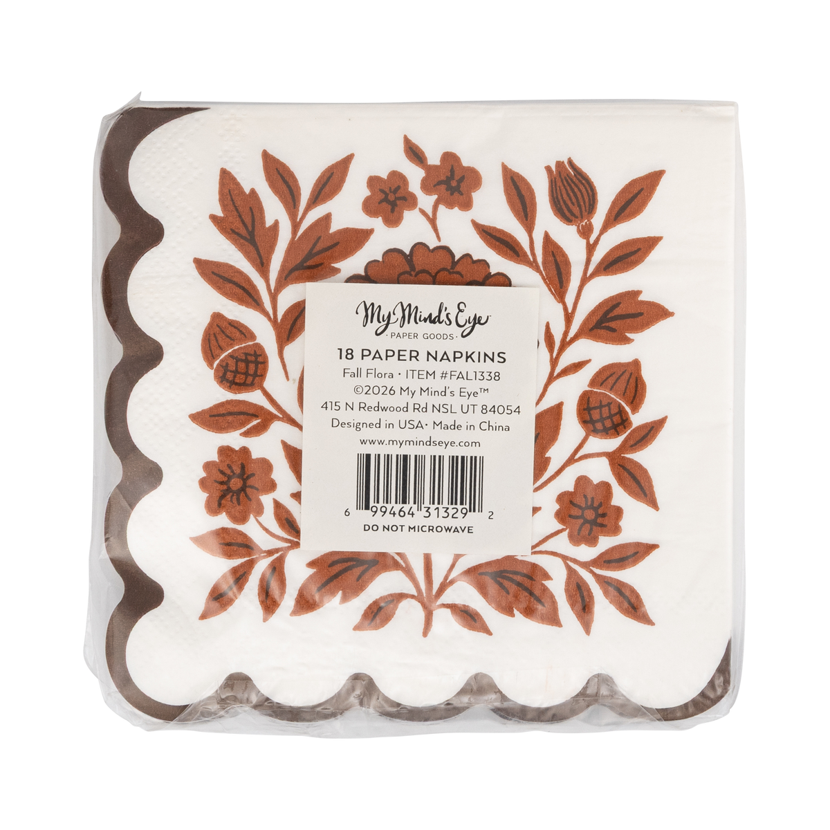 Servilleta pequeña Flora de otoño- pack 18 uds.