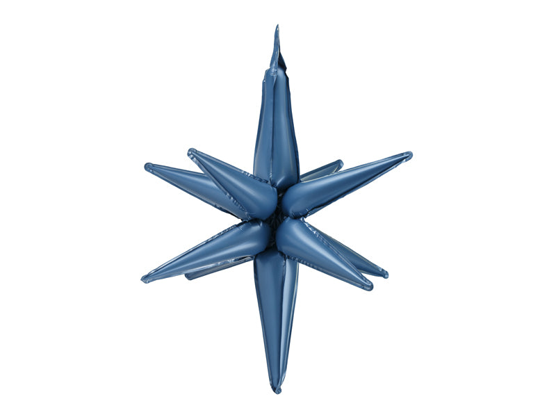 Globo 3D estrella grande azul marino para inflar con aire