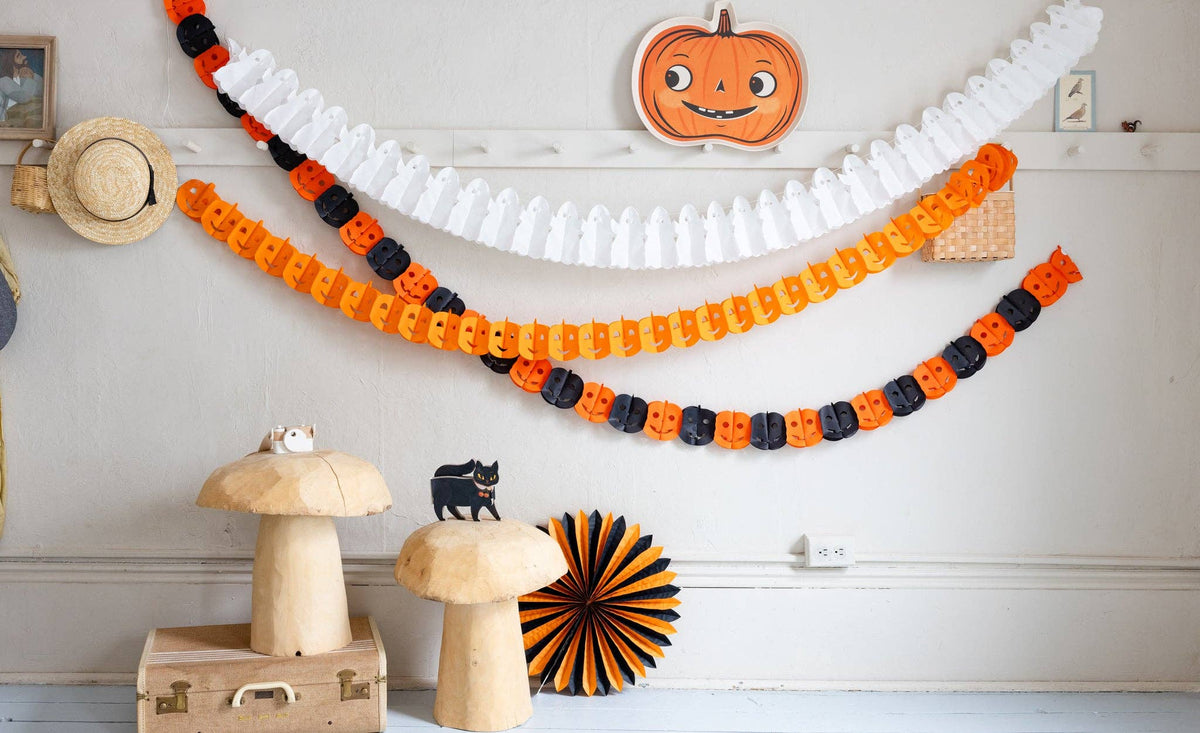 Guirnalda de papel de Halloween- pack 3 uds.