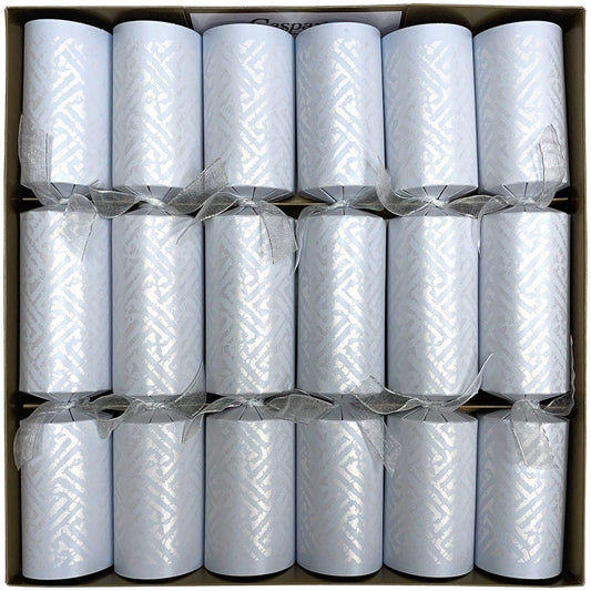 Crackers Navidad plateados- pack 6 uds.