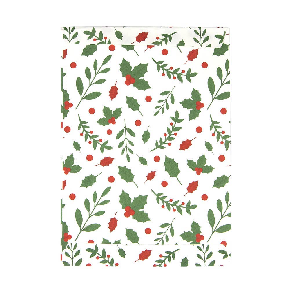 Bolsas de papel acebo- pack 8 uds