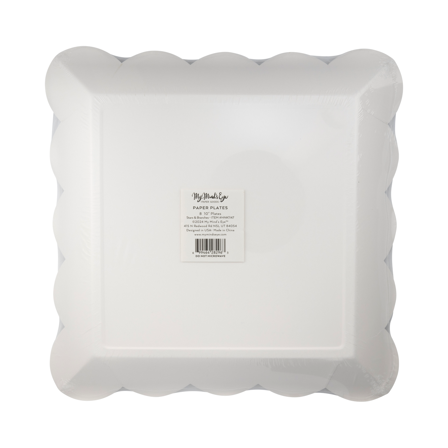 Platos cuadrados Hannukkah- pack 8 uds.