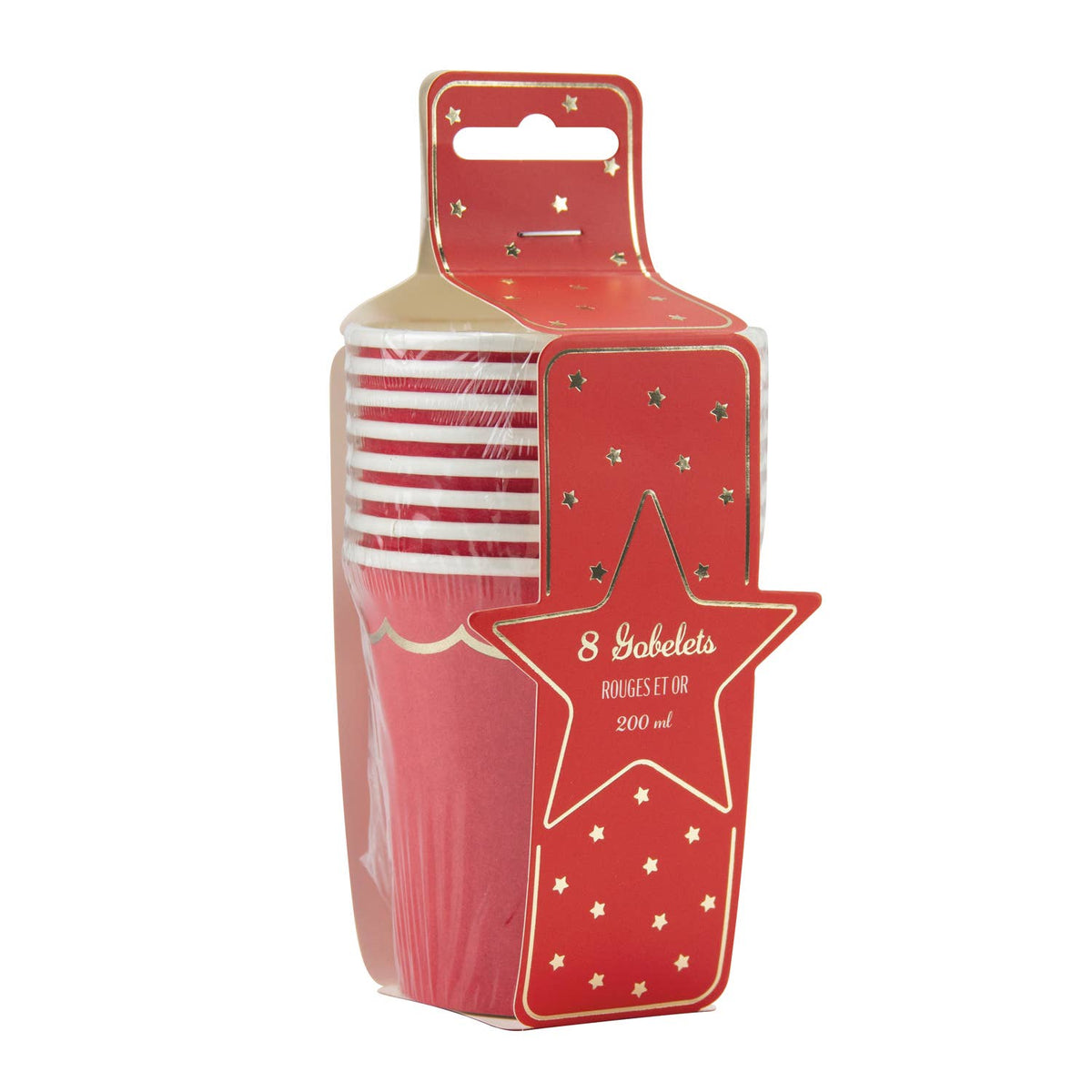 Vasos rojos- pack 8 uds.