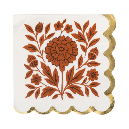 Servilleta pequeña Flora de otoño- pack 18 uds.