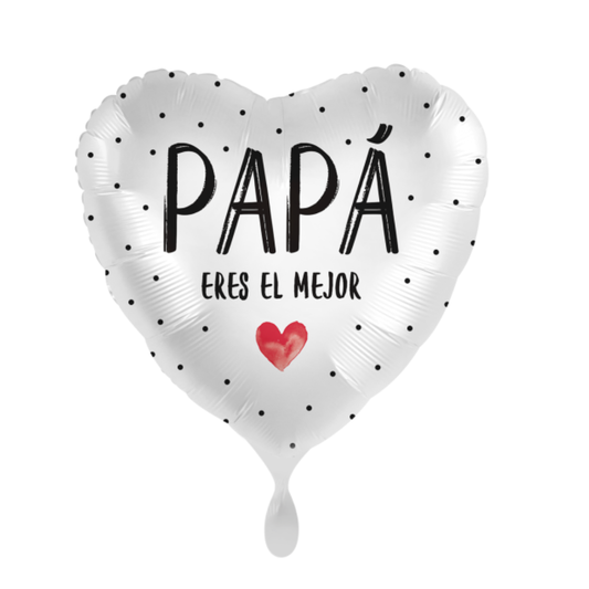 Globo Foil Corazón -Papá Eres el Mejor-