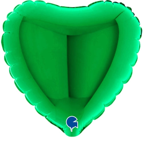 Globo foil corazón pequeño verde