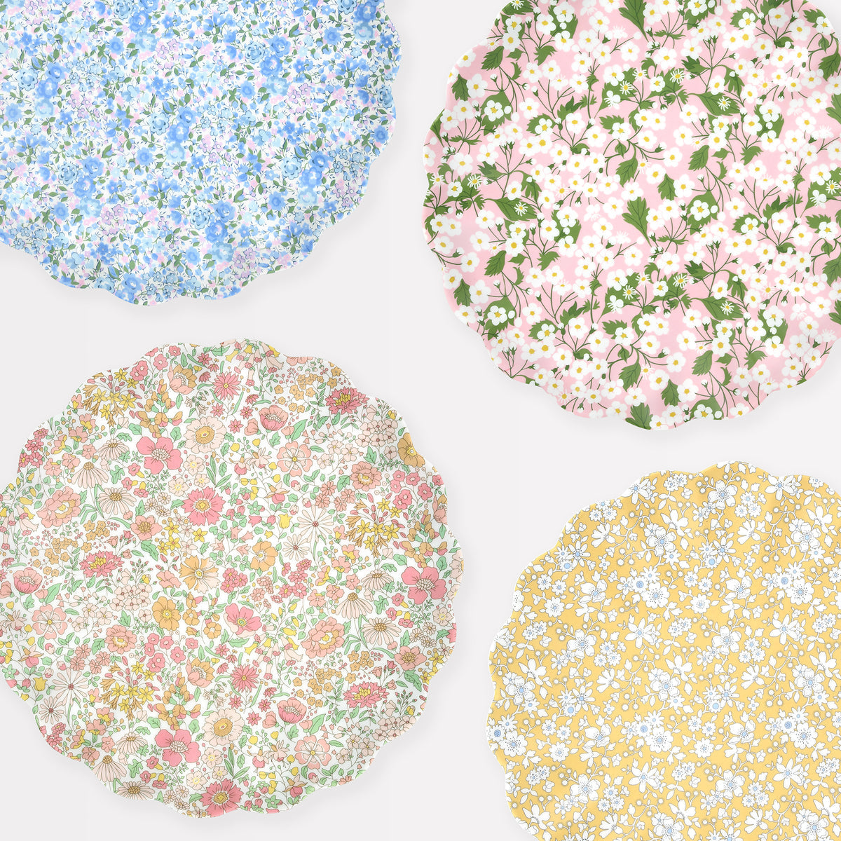 Platos reutilizables Liberty – Pack 4 uds.